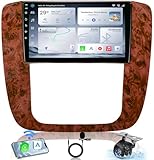 8 Core 4G+32G Car Radio for Chevrolet Chevy Silverado Tahoe Equinox GMC Sierra Yukon 2007-2013: 9' IPS HD Touch Screen Wireless Carplay & Android Auto, GPS Navigation 5G WiFi Bluetooth Backup Camera