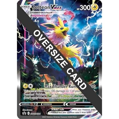 Jolteon VMAX - SWSH184 - Jumbo Pokemon Card - Iceland | Ubuy Jolteon VMAX - SWSH184 - Jumbo Pokemon Card - Iceland | Ubuy