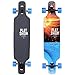 Playshion Freeride Freestyle Drop Through Longboard Skateboard Complete (Surf)