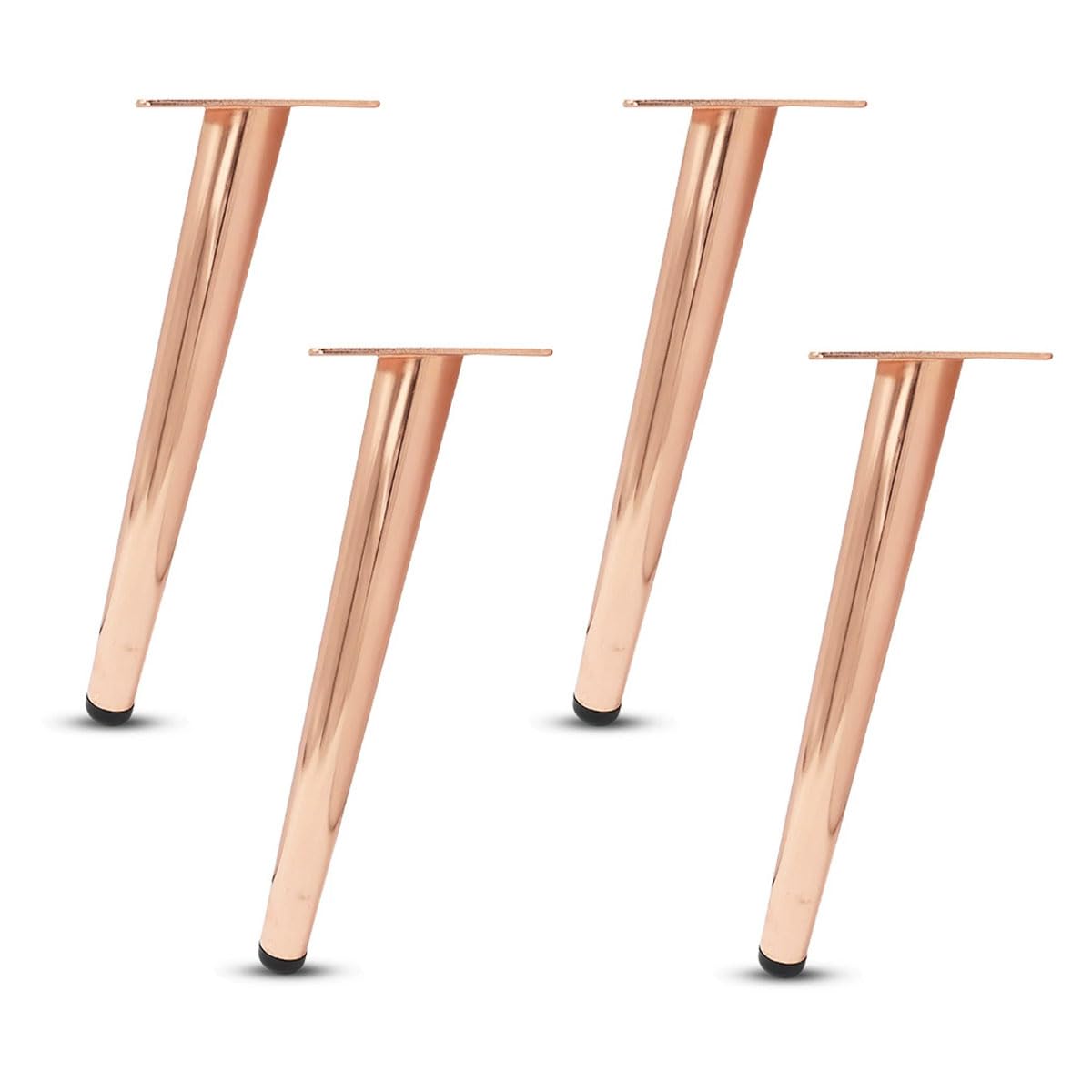 4 Stück Edelstahl-Schrankfüße, rutschfest, geräuscharm, mit Fellfüßen, perfekt für Sofas und Schränke, höhenverstellbar (10/12/15/20/25/30 cm)