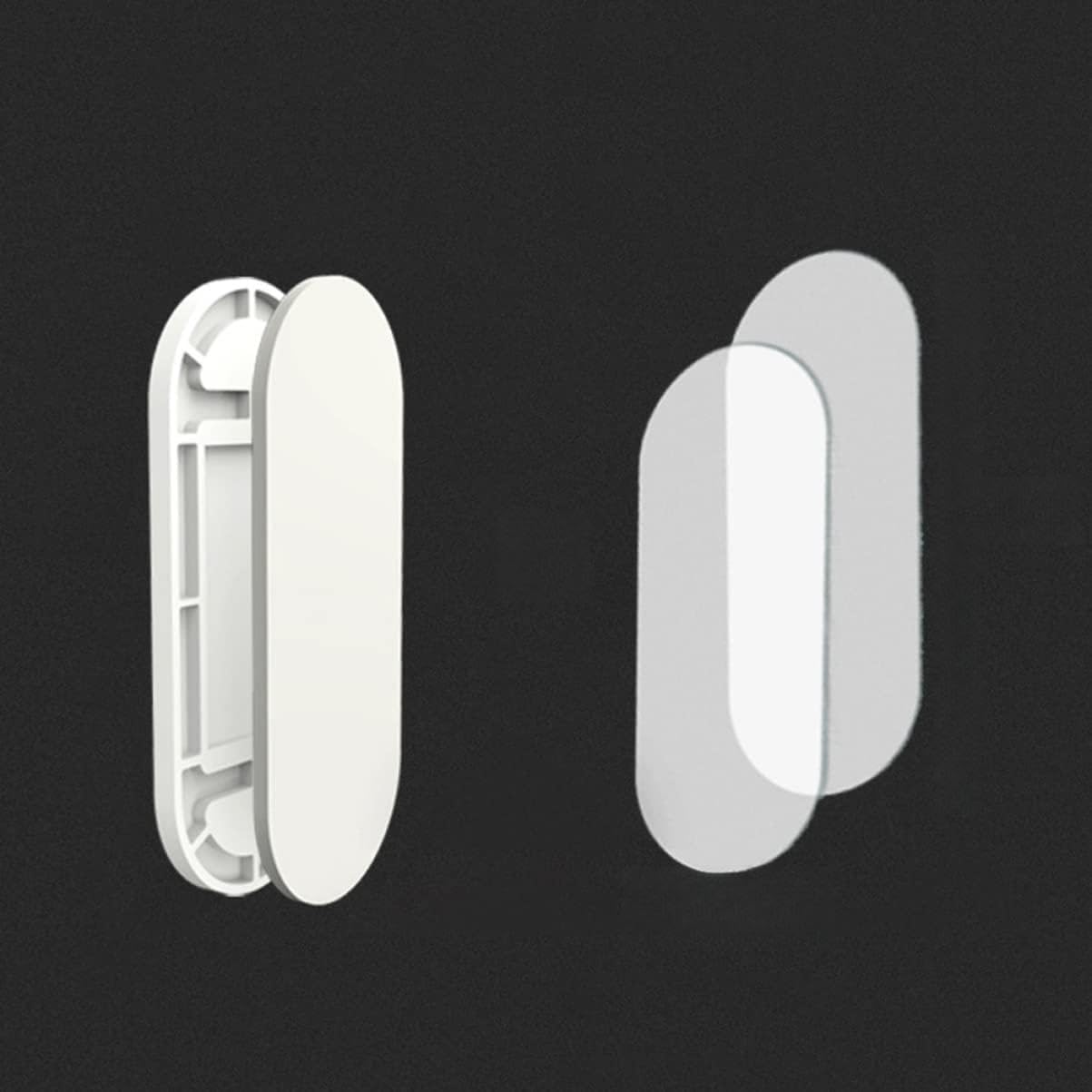 wtykana ramka mocująca Uchwyt na pilota samoprzylepny, samoprzylepny, dekoracja domu/biały/10 * 4 cm/2 szt./3 szt.(10 * 4Cm*2Pcs)