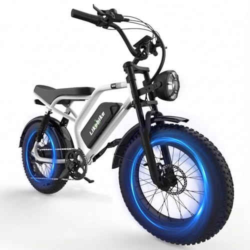 Likebike 2000W Electric Bike for Adults, 32 MPH 20" Fat