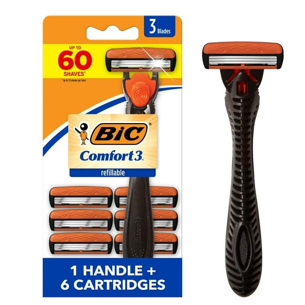 Three Blade Razer Amazon.com: Three-Blade Razors For Men, Sensitive Skin Razor For A ...