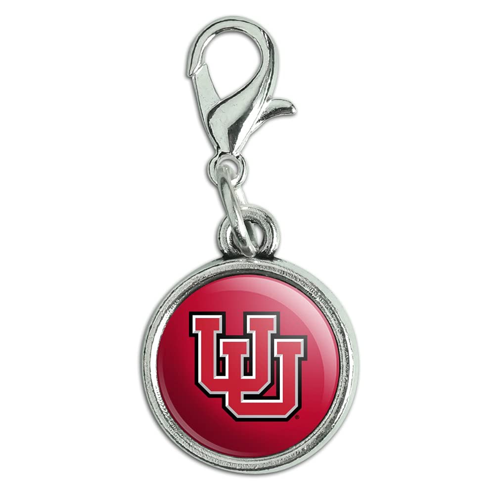 GRAPHICS & MORE University of Utah Logo Antiqued Bracelet Pendant Zipper Pull Charm with Lobster Clasp