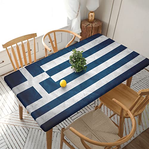 Runde Elastische Tischdecke Mit Ozean-Druck - Wasserdicht & Abwaschbar