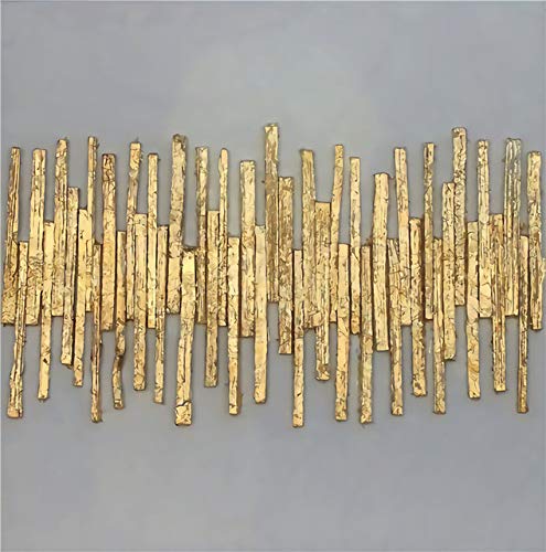 Arte de la pared pintura de oro para transformar paredes vacías en un salón retro