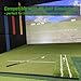 DCQ Real Feel 5x4ft Golf Hitting Mat, Large Golf Mat, Dual Turf, Fairway & Rough Artificial Grass, Golf Practice Mat Indoor & Outdoor Use, Driving & Chipping Pad with Cushion, Golf Simulator Mat
