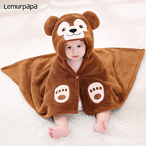 Serviette de Bain bébé Serviette De Bain De Bain De Bain Nouveau-Née pour Bébé Peignoir À Capuche