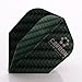 9 x HARROWS DARTS FLIGHTS CARBON STANDARD GREEN (3 sets) by PerfectDarts