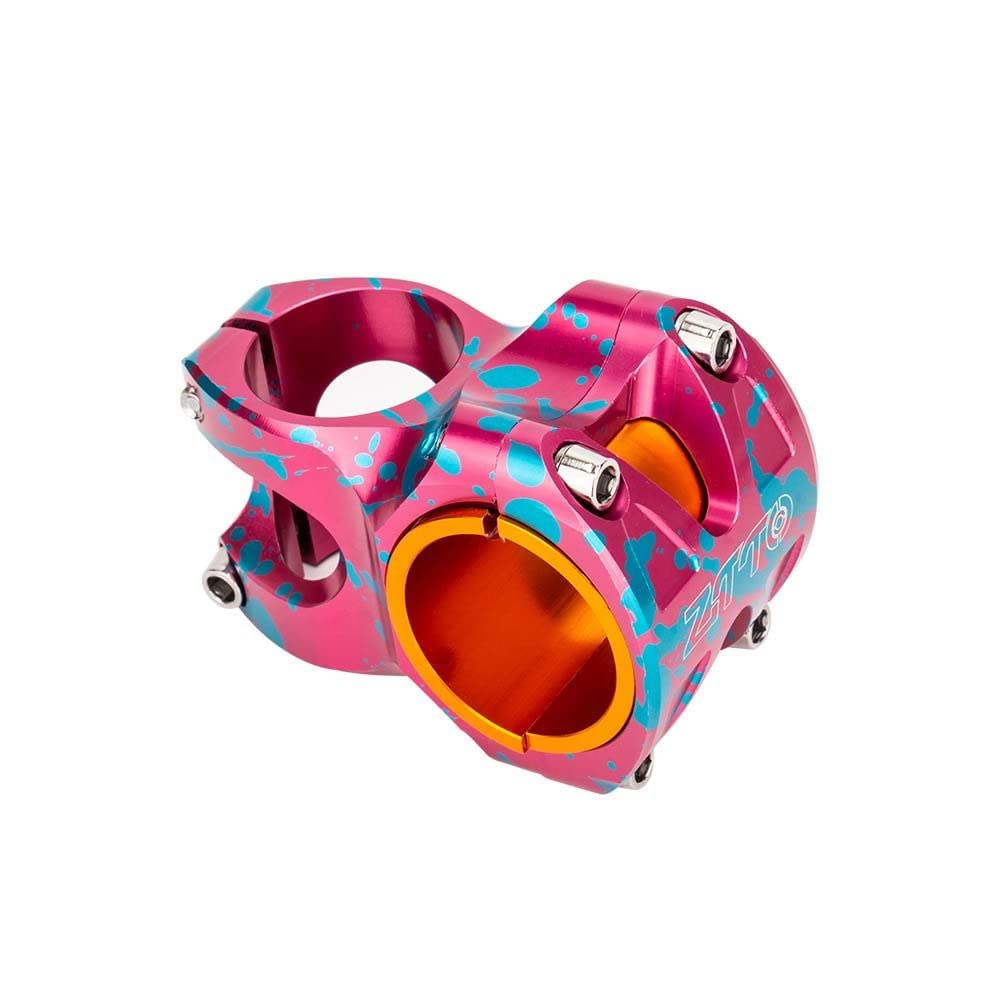 Attacco Manubrio MTB Attacco Manubrio Corto for Bici con Stelo Parti di Biciclette for Bicicletta Attacco for Mountain Bike for(Purple)