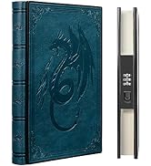 ZXHQ Luxurious Diary with Built-in Password Lock, 180° Lay Flat Design, Lock Journal for Men & Wo...