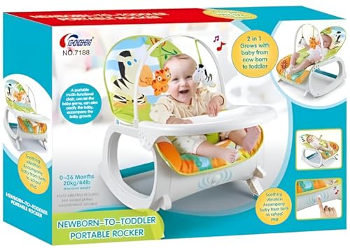 Portable Rocking Chair for Newborn to Toddler - Pink