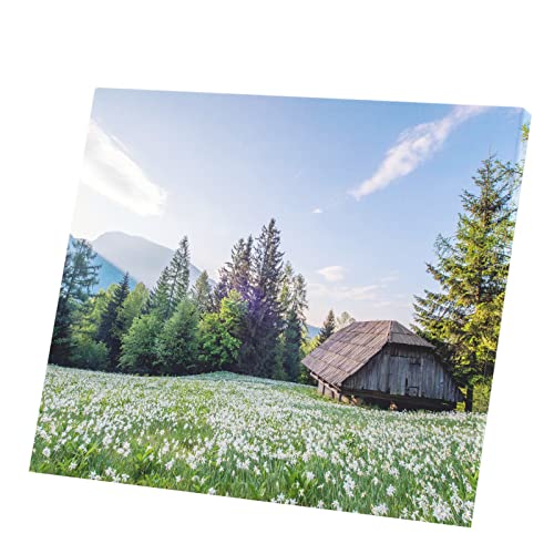 Toile chalet de montagne printemps pour créer un salon style chalet cosy