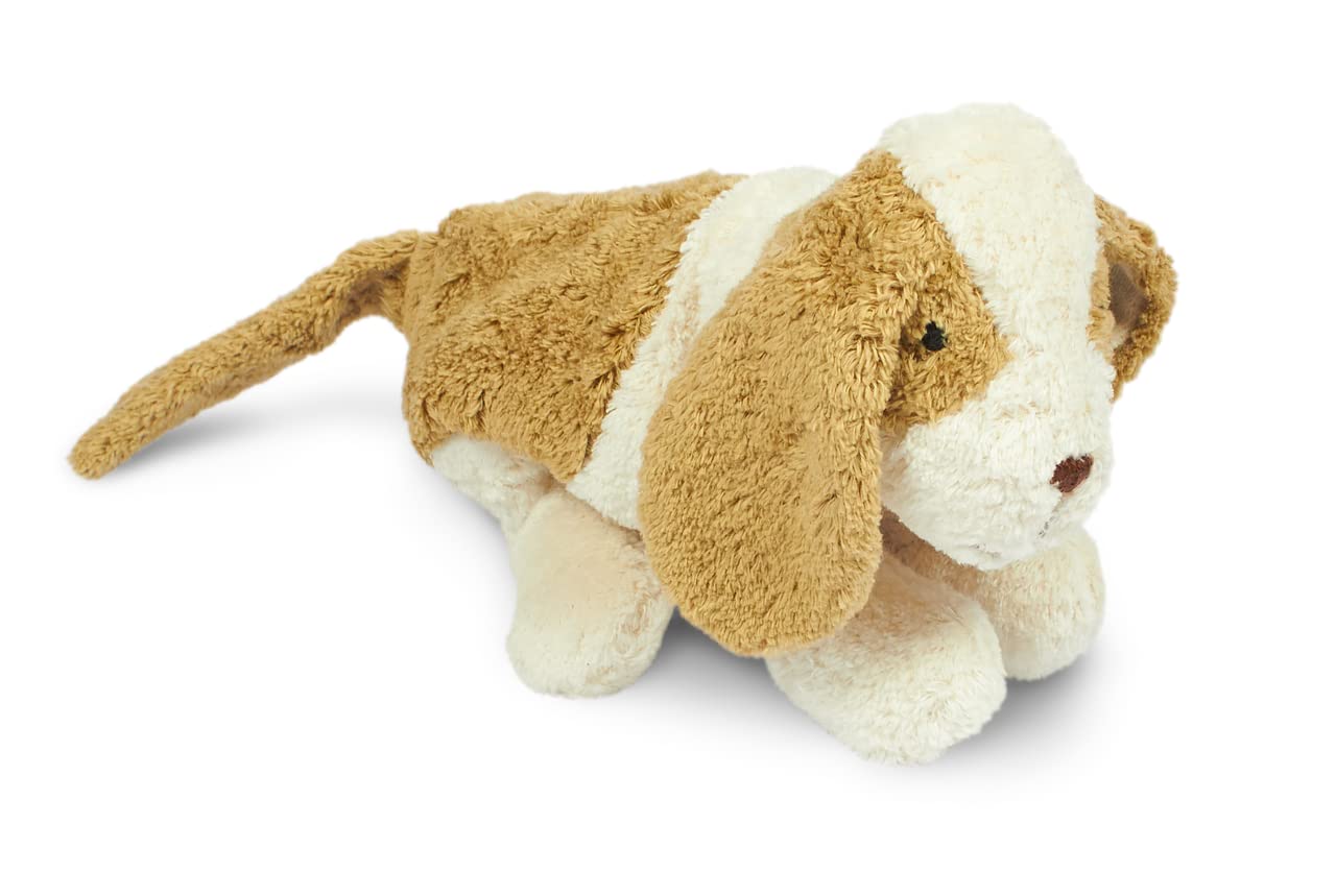 Senger Naturwelt Hund (30 cm) mit Bio-Kernkissen gefertigt in Europa aus Kuschelstoff mit Traubenkernkissen für Eltern und Kinder in jedem Alter