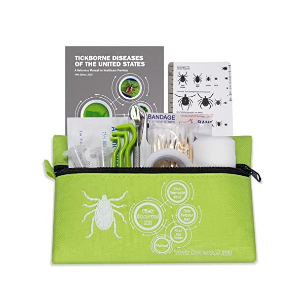 Tick Remover Tool Kit Include Tick Twister,Tick Removal Tweezers,Tick ID Card and First Aid for Dogs Cats and Humans for Lyme Prevention Tick Remover Tool Kit Include Tick Twister,Tick Removal Tweezers,Tick ID Card and First Aid for Dogs Cats and Humans for Lyme Prevention