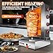 4 Burners Shawarma Machine Commercial Large Shawarma Grill Machine Rotisserie Grill Kebab Vertical Rotisserie Propane Turkish Chicken Doner Kebab Broiler for Kitchen Restaurant