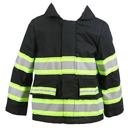 Firefighter Personalized Black Toddler Jacket2