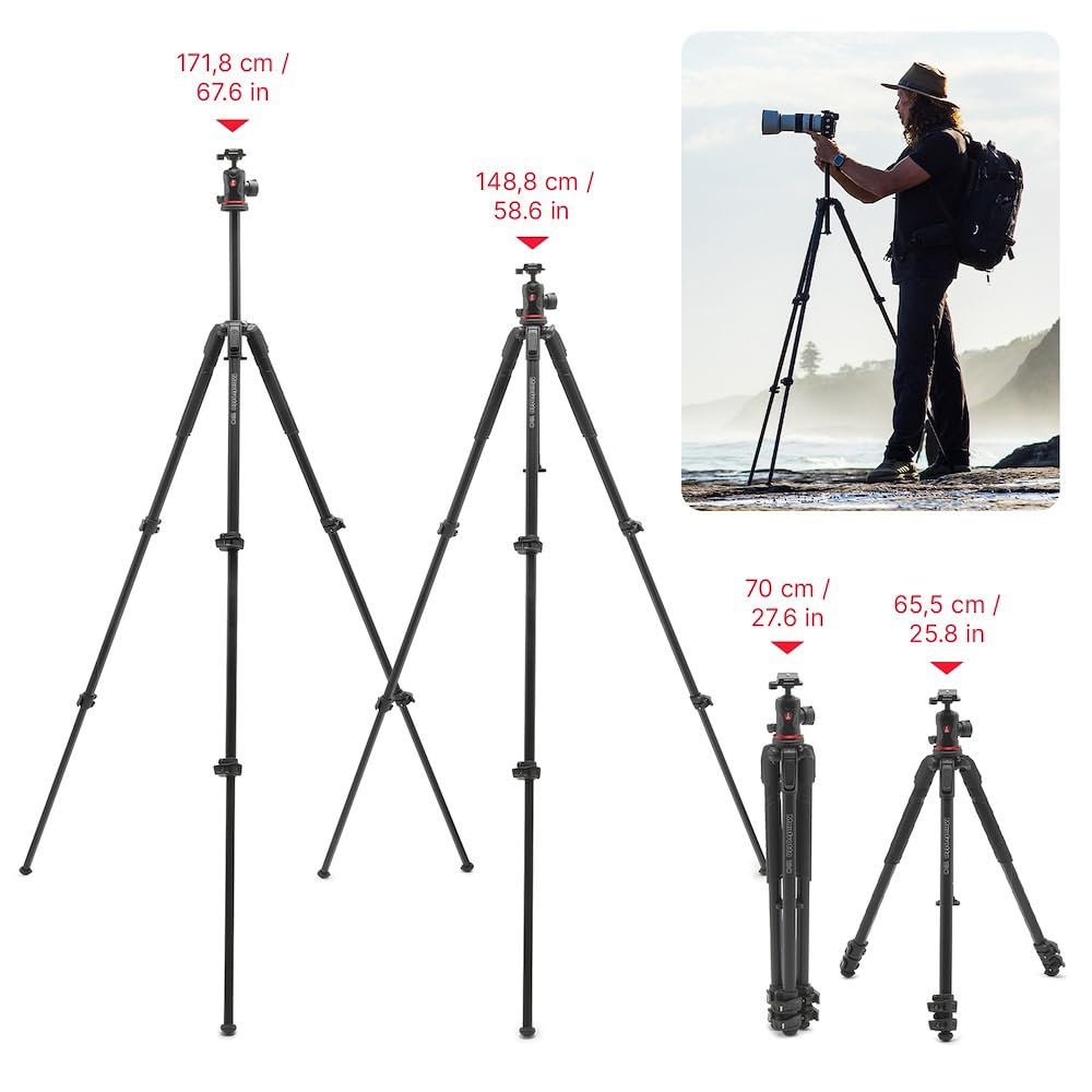 Amazon | マンフロット(Manfrotto) 190プロアルミ三脚3段+Q6付き