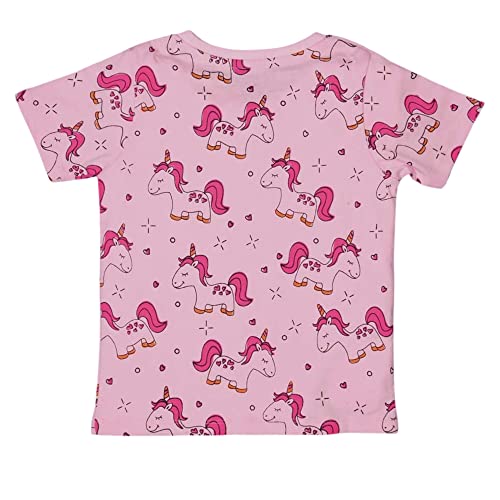 Image of Be Awara Kids Printed Half Sleeves T-shirt & Shorts Clothing Sets, 100% Cotton Soft Unisex Cord Set, Comfortable Wear for Kids With Cool Prints, Everyday Casual Wear for Boys & Girls