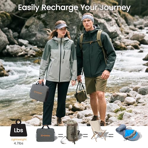 FlexSolar 100W Solarpanel Faltbar DC/QC 3.0 USB-A & PD3.0 USB-C Solarladegerät Monokristalline Solarzelle für Camping,Garten,RV，Smartphone