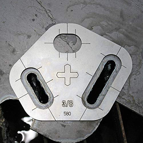 Plasma Stencil - Tri Slot Cutter Guide - 3 pc. Kit - .380" - Thumbnail 4