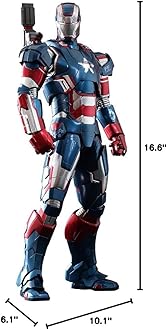 Iron Patriot Iron Man 3 Movie Masterpiece 1/6 Scale Hot Toys Action Figure