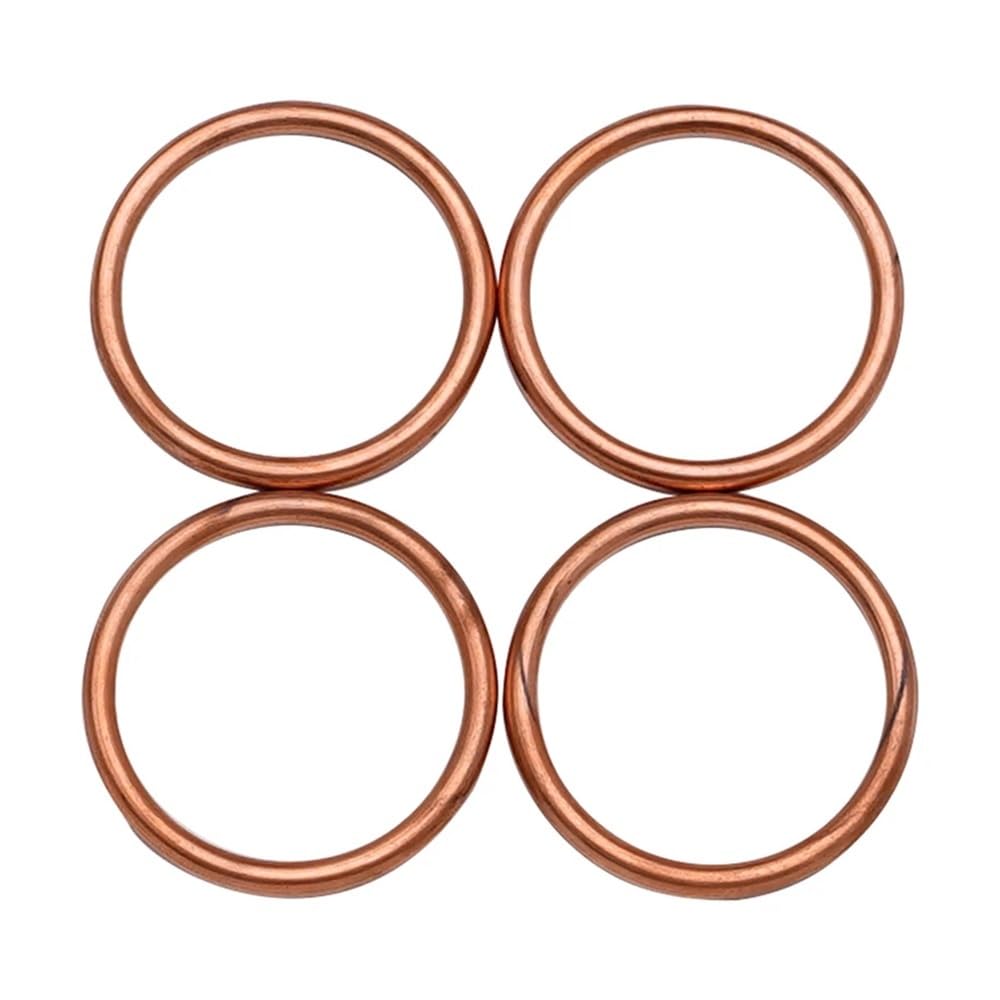 Joint d'échappement moto 38x46x4 mm en lot de 4 pour remplacer vos bagues usées