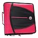 Case-it Mighty Zip Tab 3-Inch Zipper Binder, Neon Pink, D-147-NEOPNK