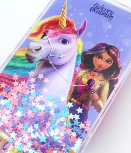 Joy Toy - Unicorn Academy Bürste mit Glitzerelementen - 3 Designs: Sophia, Eva & Layla (Figur kann NICHT gewählt werden)