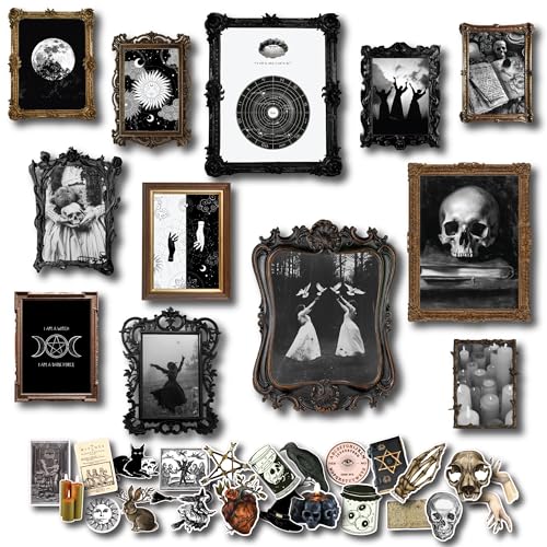 Impressions d'art gothique sombre pour habiller un mur vide avec un style witchcore