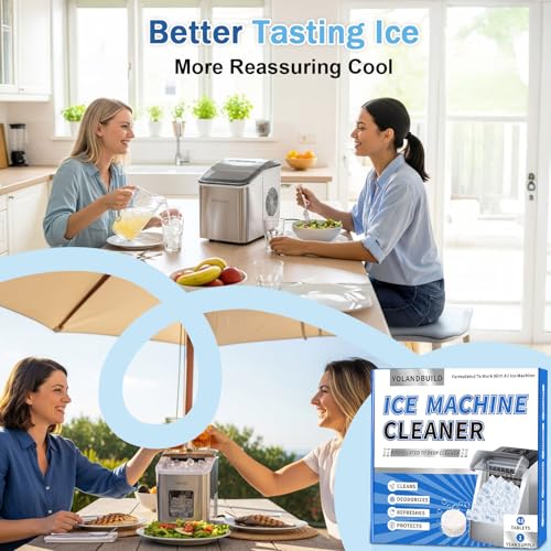 Image of Ice Machine Cleaner Maker Descaler - 48 clean Tablets Compatible with Frigidaire, Opal, GE Profile, Kitchenaid, Nickel Safe Scale Remover for Countertop, Nugget Ice Makers-Odor-Free, Crystal Clear Ice
