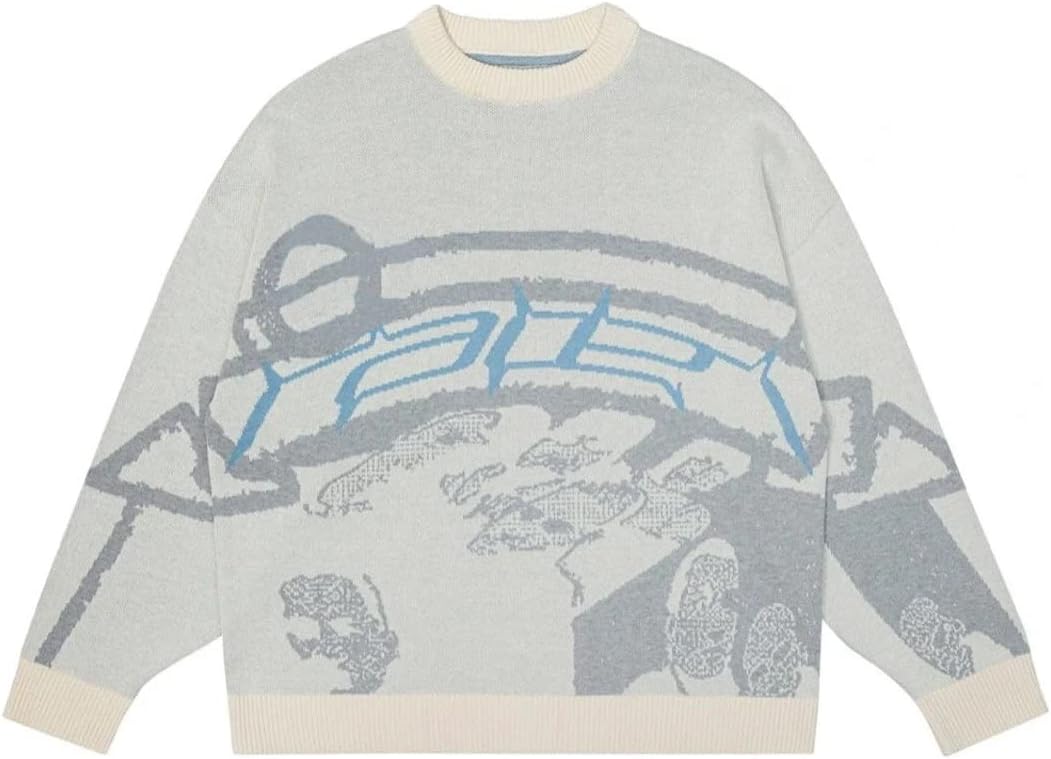 Tooe Grunge Sweater Y2K Harajuku Hip Hop Knit Pullover Fairycore Goth Fairy Streetwear Punk Oversized Aesthetic Clothes