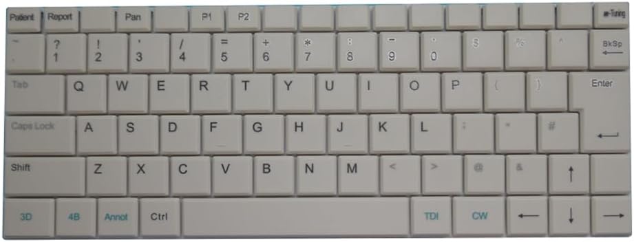 New Replacement Ultrasound Keyboard for SonoScape S22 English US White