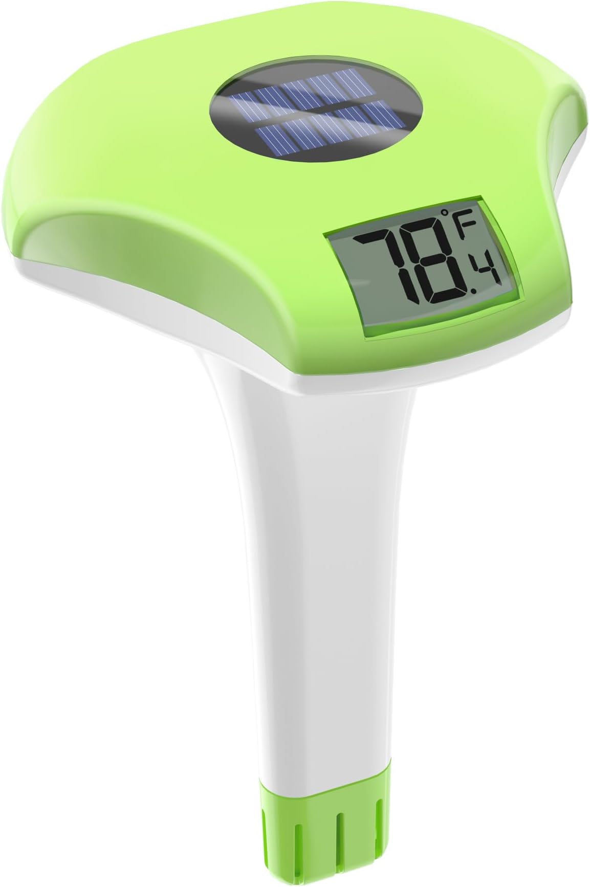 BALDR Pool Thermometer Floating Easy Read, Solar powerd with LCD Large Digital Display, IPX-8 Waterproof Swimming Pool Thermometer, Say Goodbye to Battery Replacement, Gauge for Ice Bath, Hot Tubs
