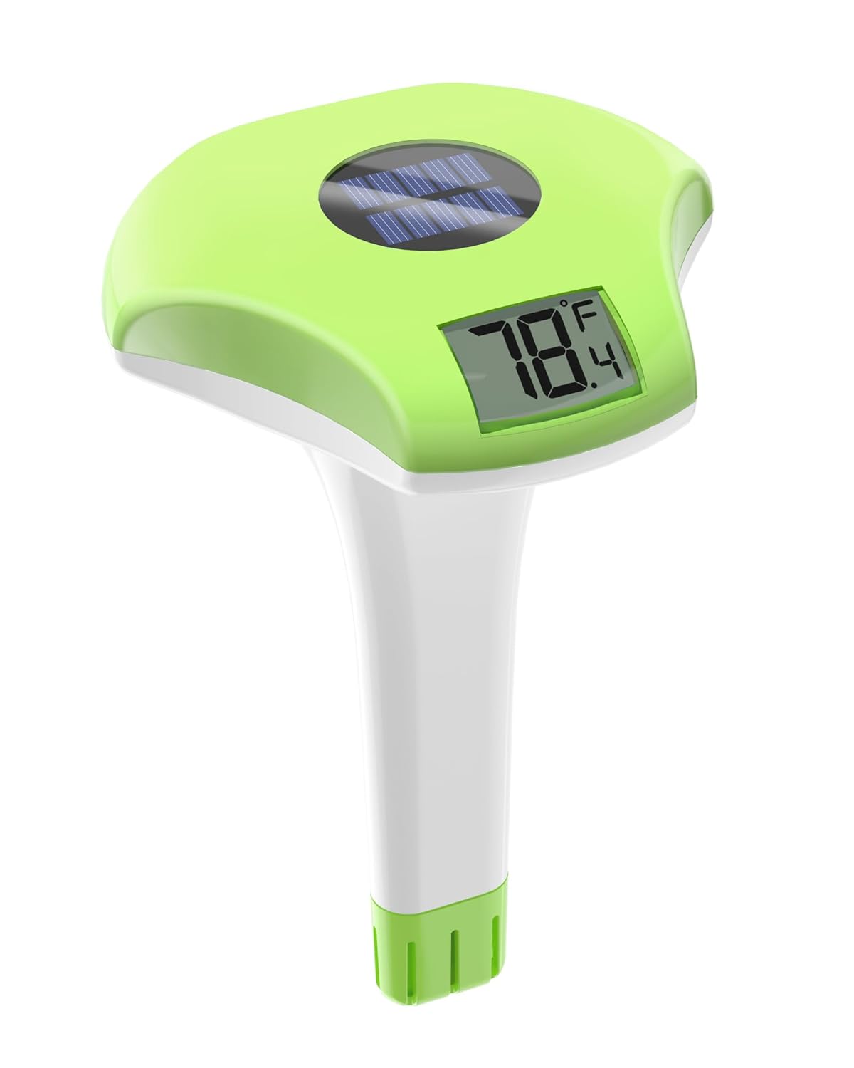 BALDR Pool Thermometer Floating Easy Read, Solar powerd with LCD Large Digital Display, IPX-8 Waterproof Swimming Pool Thermometer, Say Goodbye to Battery Replacement, Gauge for Ice Bath, Hot Tubs