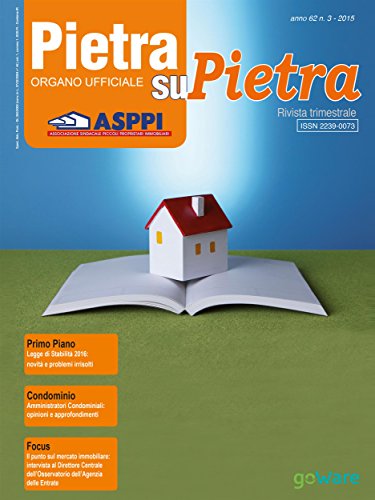 Pietra su Pietra - anno 62 n.3 2015 (Italian Edition)