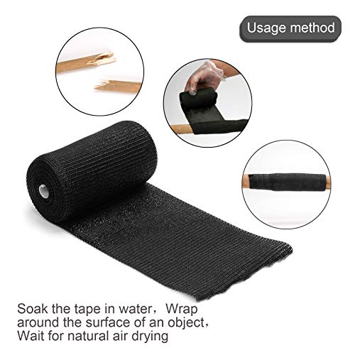 Tyiagle Fiberglass Repair Kit Fiber Glass Fix Tape Water Pipe Automotive Exhaust Pipe Cable Handle Fix Wrap 100X Stronger Than Duct Tape 4" X 15 Ft (Fiber Glass) #TOP3