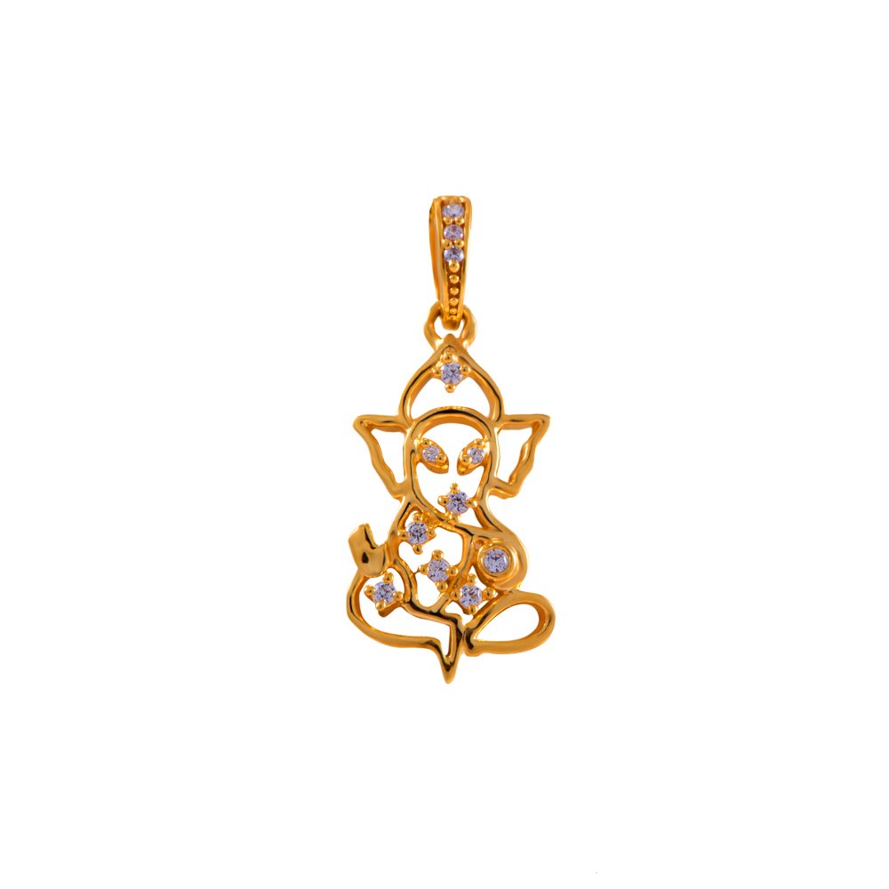 joyalukkas Impress Collection 22k Yellow Gold Pendant-picture-4