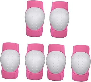 CLISPEED Conjunto De 3 Peças Joelheiras Para Crianças Joelheiras Para Esportes Crianças Equipamento De Proteção Esportiva Joelheiras Cotoveleiras Para Guarda De Mão Crianças Combinação De