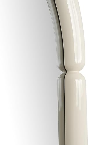 Miniatura 4 de Espejo de arco de baño, espejo de pared con marco de madera, espejo de pared en forma de bagel (azul, 32 x 24 pulgadas)