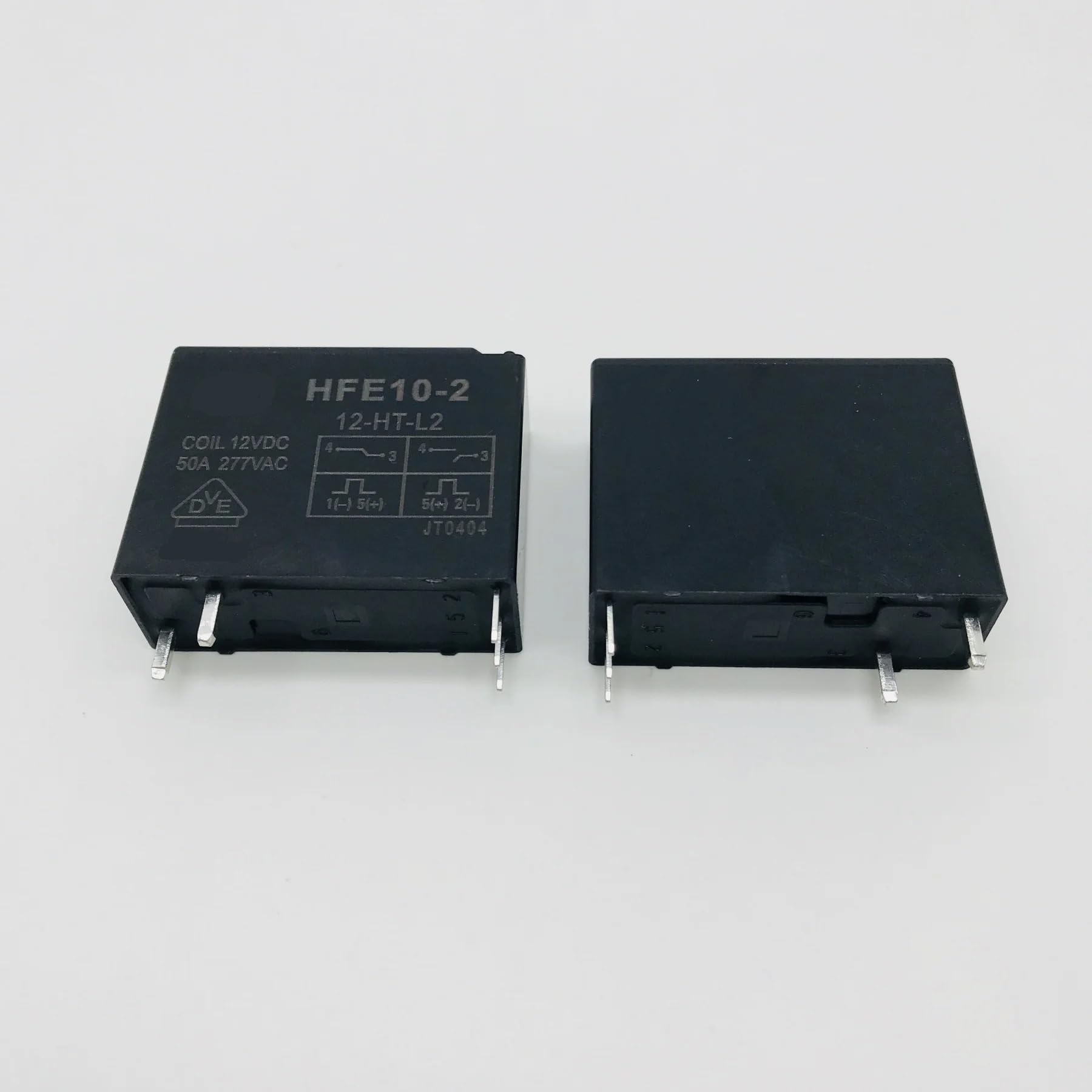Relais HFE10-2-24-HT-L2 bistable 24V double bobine pour circuits imprimés électriques