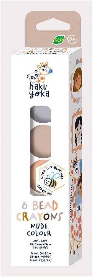 PACK OF 6 PEARL SHAPED WAXES IN NUDE COLOURS