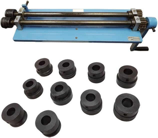 Bead Roller Rotary 6 Dies Set Machine Clamp Bench Vise Steel Sheet Metal Rolling