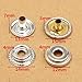 100pcs 15MM Stainless Steel Fastener Snap Press Stud Button for Marine Boat Canvas (4 Components, 25 for Each)