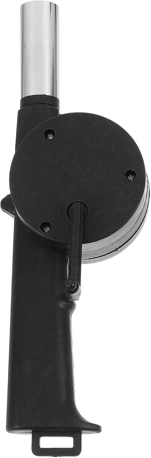 Toddmomy Hand Crank Bbq Fan Air Blower Small Portable Manual Fire Starter for Outdoor Camping Grilling and Picnic