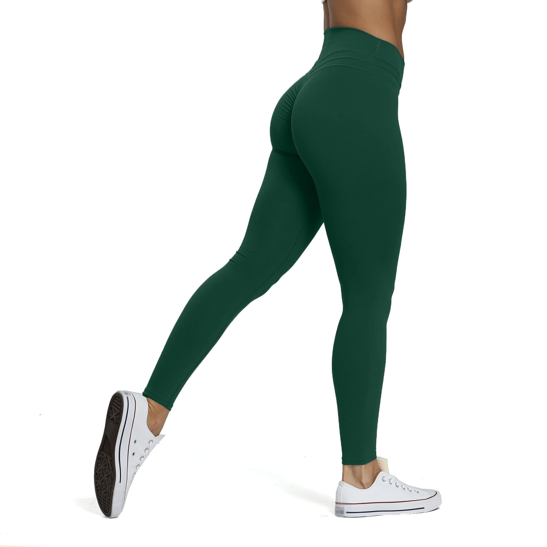 Aoxjox High Waisted Workout Leggings for Women Scrunch Tummy Control Luna Buttery Soft Yoga Pants 26"