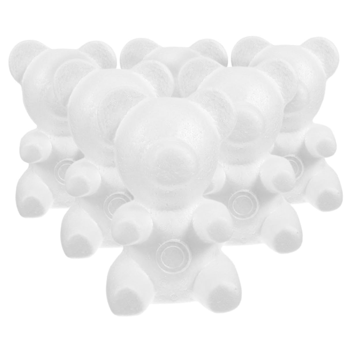 Ours en mousse à peindre BESPORTBLE - Kit de 7 pièces en polystyrène expansé pour DIY