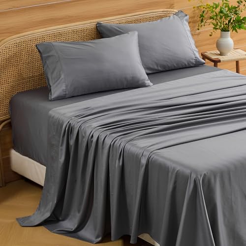 Image of Bedlifes 1000TC Egyptian Cotton Queen Sheets, 4Pcs 18-24 inch Extra Deep Pocket | Cooling & Breathable, Ultra Soft, Hotel Comfort, Sateen Weave, OEKO-TEX Certified, Easy-Care Machine Washable
