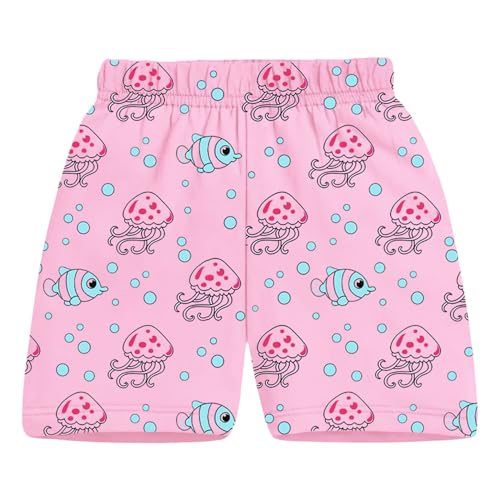 Image of Trampoline Girls Pack of 2 T-Shirt and Shorts Set | Unicorn & Ocean Print