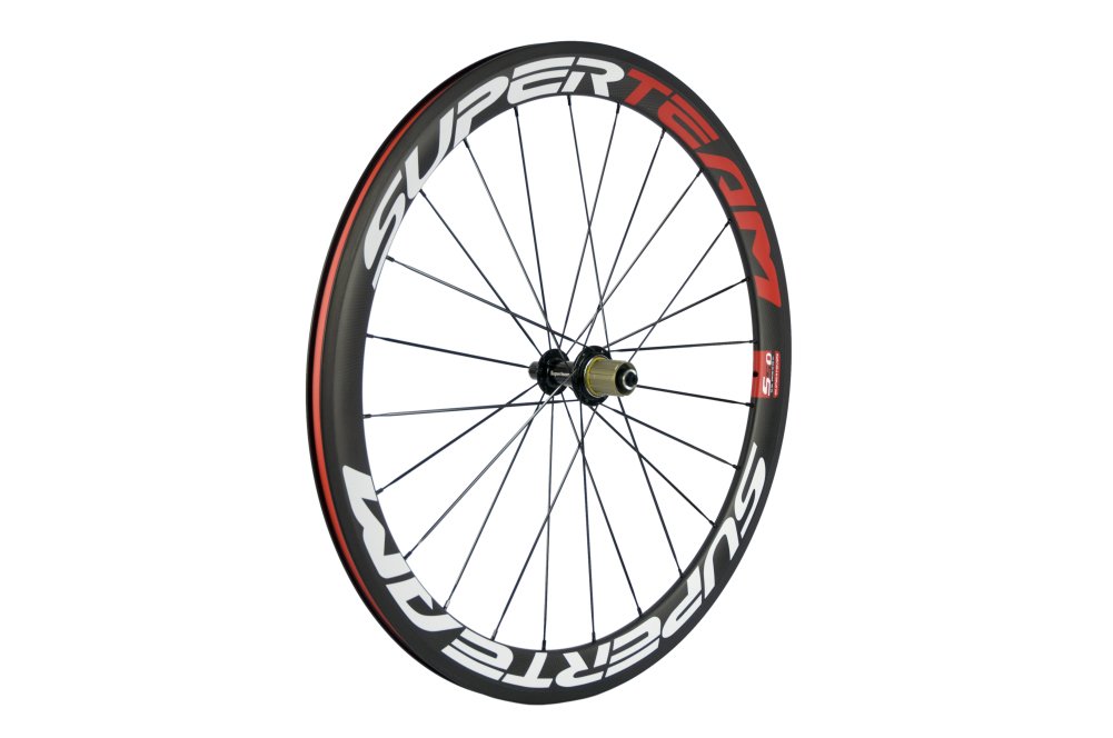 SUPERTEAM Carbon Fiber Road Bike Wheels 700C Clincher Wheelset 50mm